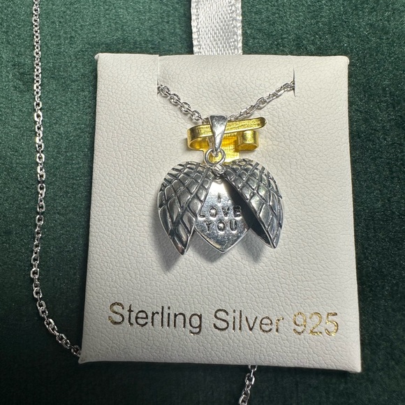 Sterling Silver Angel Wings Heart Necklace - Picture 7 of 10
